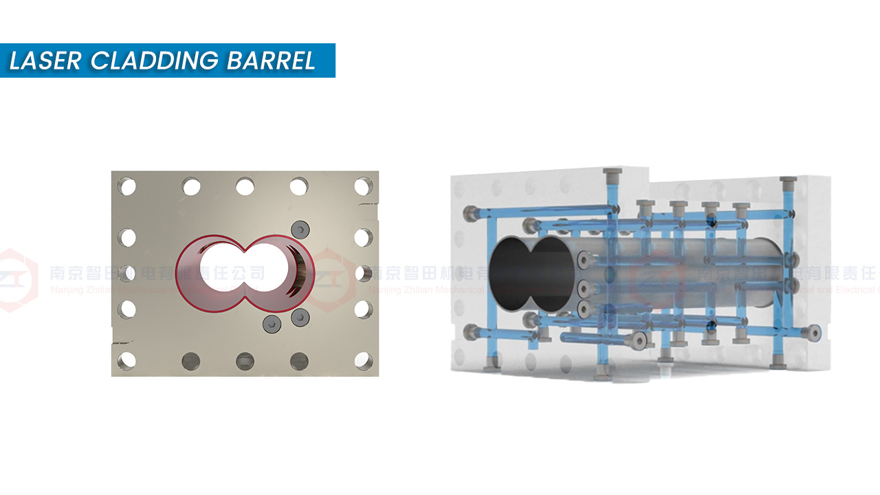 Laser Cladding Twin Screw Extruder Barrel