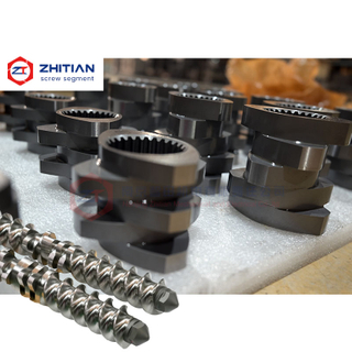Functional Twin Screw Extruder Screw Elements for Conveying, Mixing and Shearing Control