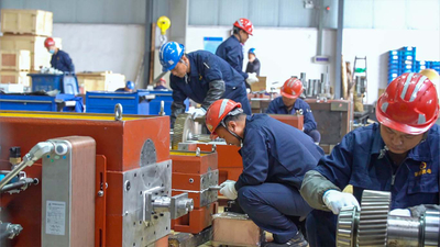 ZHITIAN twin screw extruder gearbox assembly workshop